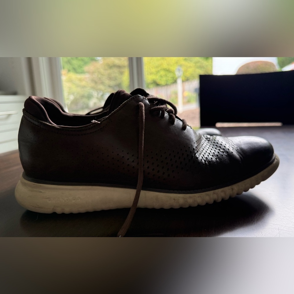Cole Haan Dark Brown Leather Oxfords